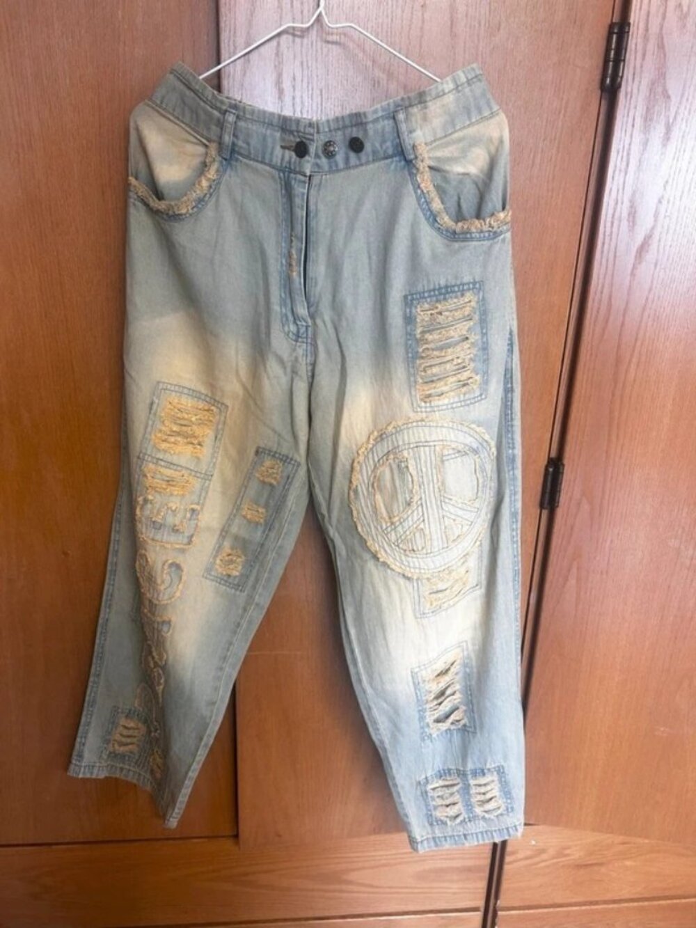 PaperLace Peace Sign Jeans